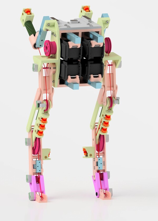 렌더링된 이미지로서의 BirdBot 로봇. (사진= Dynamic Locomotion Group, 막스 플랑크 지능형 시스템 연구소/캘리포니아 어바인 대학교; Alexander)