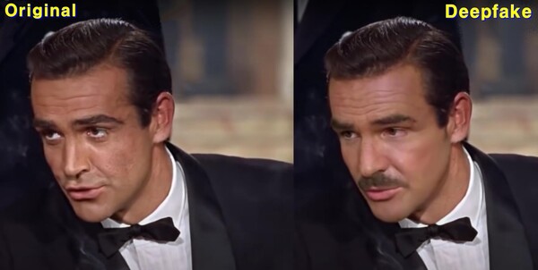딥페이크는 인공 지능(AI)의 도움으로 생성된 비디오, 이미지 또는 오디오 문서로, 실제처럼 보이도록 의도되었지만, AI기술을 적용하면 음성이 실제처럼 들리고 음성 언어와 표정이 일치했다.