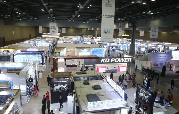        2021 대한민국에너지대전 (KOREA ENERGY SHOW 2021) 에 참가한 국내 에너지관련 기업들.