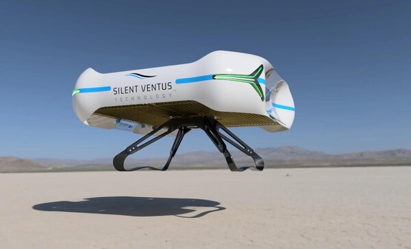 프로펠러가 없고, 배기 가스도 없고, 소음이 약한 이온추진력 으로 작동하는    전기드론이 개발되었다.(사진=Undefined Technologies 웹사이트)