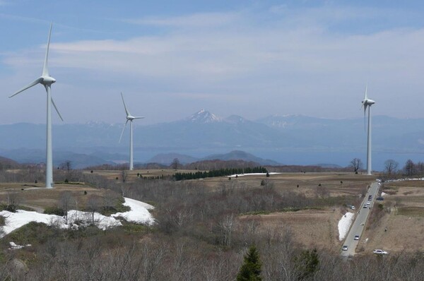 Nunobiki Plateau Wind Farm의 터빈, 33개의 터빈이 있는 일본에서 가장 큰 풍력 발전 단지.(사진=위키피아)