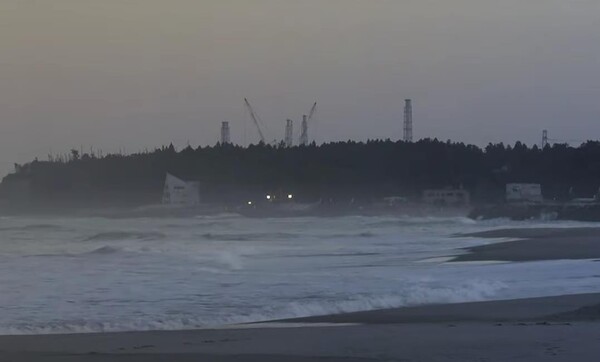 후쿠시마 원전 앞바다.(사진=일본 그린피스)