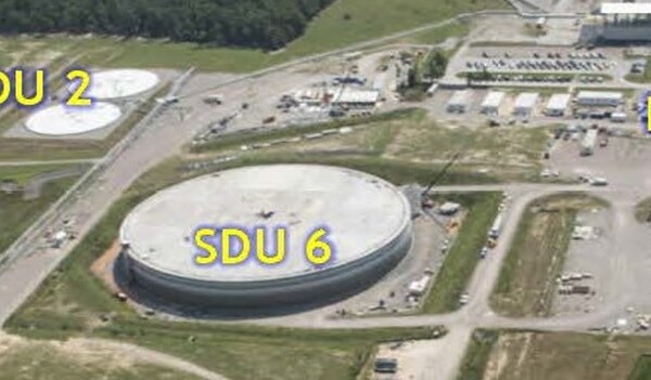 미국 Savannah River 원자력 시설에서 모르타르 응고로 처리된 오염된 물.(사진= Savannah River Remediation LLC(SRR)