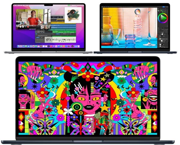 Apple은 자사 칩 'Apple M2'를 탑재한 신형 'MacBook Air'를 공개했다.(사진=애플)