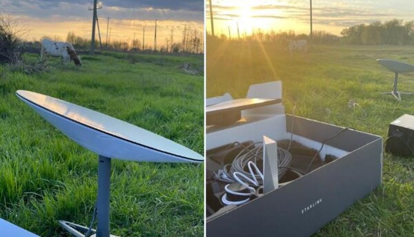 일론 머스크가 제공한 스타링크 위성 인터넷 서비스의 지상 수신 터미널/스타링크