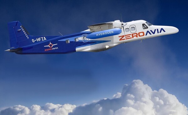 (사진=ZeroAvia 수소 엔진이 장착된 항공기) 