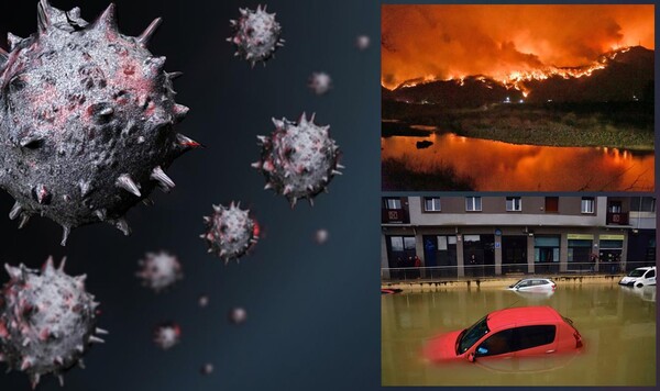 연구원들은 급격한 기온, 해수면 상승 및 가뭄을 포함한 10가지 기후변화로 인한 위험이 모든 전염병에 어떻게 영향을 미쳤는지에 대한 증거를 찾기 위한 문헌을 조사·분석하여 결과를 내놓았다.(사진=pixabat,ap,산림청 자료 이미지 합성)