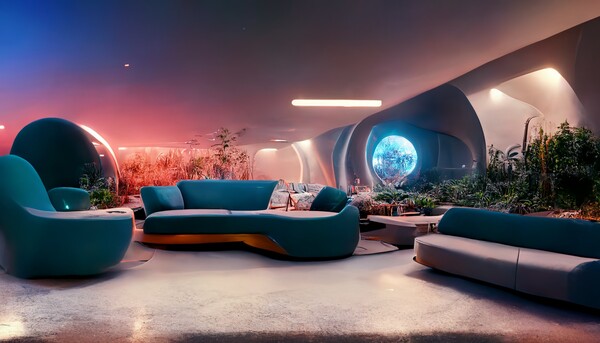 미드저니로 그린 환상적인 인테리어. (사진=Tony Zagoraios)