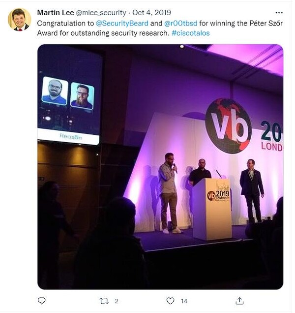 보안 리서치 담당 기술 리드인 마틴 리(Martin Lee)는 양자 컴퓨터 자체가 해커에게 수익성이 높은 표적이 될 수 있다고 경고했다.(사진=마틴 리 트윗)