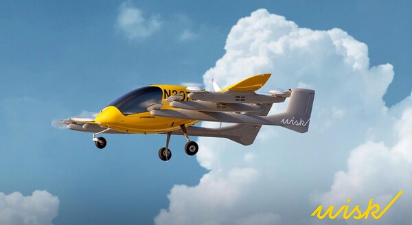 벤처기업 ‘위스크에어로(Wisk Aero)’는 미국 연방항공국(FAA)의 자율 eVTOL 형식 인증을 획득한 “최초의 에어택시”를 소개했다.(사진=위스크에어로)