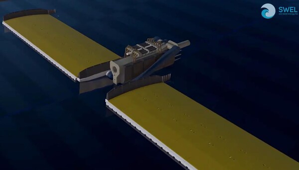 이 장치는 플로트가 레버의 중앙 척추를 기준으로 움직일 때 에너지를 생성한다.(사진=swel)