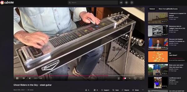 웹3 기반으로하는 오픈 소스 비디오 공유 웹사이트인 ‘Odysee(오디씨)’.(사진=오디씨 웹사이트)