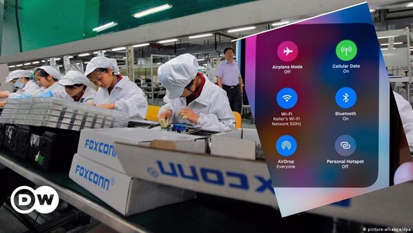 애플은 11월 초 중국에서 에어드롭(AirDrop)도구의 사용을 제한했다. 에어드롭에 의한 공유를 최대 10분으로 제한하는 이 규제는 중국에서만 실행됐다.(사진=다우존스)