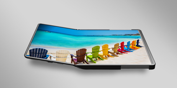 삼성디스플레이는  CES 2023에서 접이식과 슬라이드 기능을 모두 겸비한 디스플레이 '플렉스 하이브리드'의 컨셉을 세계 최초로 공개했다.