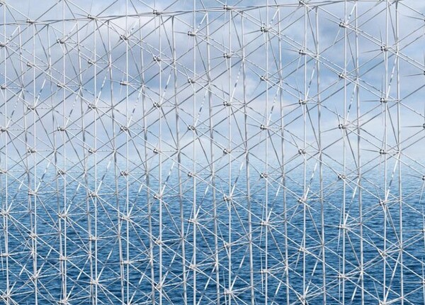 구조에는 각각 1MW의 전력을 가진 115개의 터빈이 그리드에 설치되어 있다. (사진= 윈드 캐칭) 