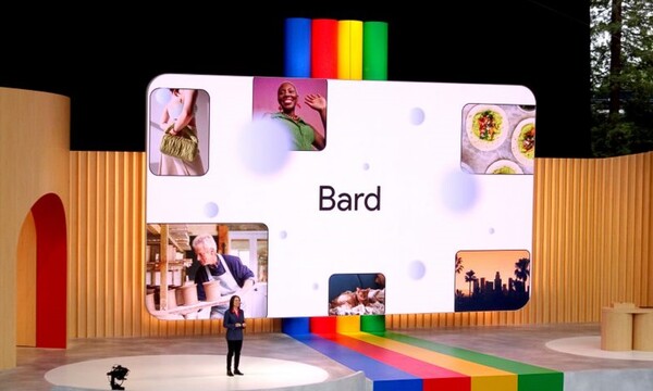 2023년 5월 10일 캘리포니아주 마운틴뷰의 Shoreline Amphitheatre에서 열린 구글 I/O 기조 세션에서 구글 부사장 겸  어시스턴트 사업부 총괄 책임자인 씨씨샤오(Sissie Hsiao)가 무대에서 연설하고 있다. (사진= AFP)