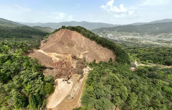 구례 지리산 골프장 조성공사 현장. (사진=지리산 골프장 개발을 반대하는 구례 사람들 제공)