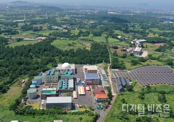지난 4일 준공된 제주시 한림읍 금악면 제주도 가축분뇨공공처리시설 전경