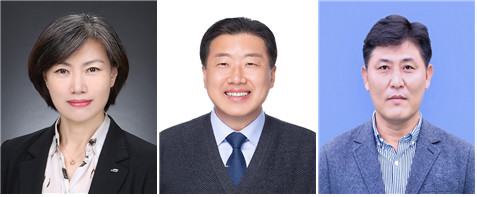 구자영 기획부문이사, 장병훈 수자원환경부문이사, 문숙주 수도부문이사(왼쪽부터)