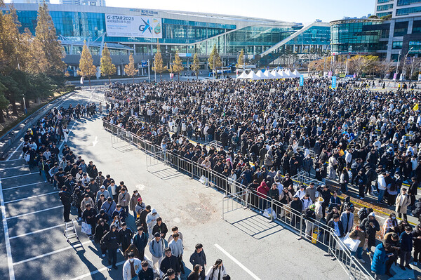 20만명의 유저들이 지스타 현장을 찾았다.(사진=한국게임산업협회)