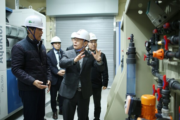 윤석대 사장, 설 명절을 맞아 수도시설 현장 안전 점검