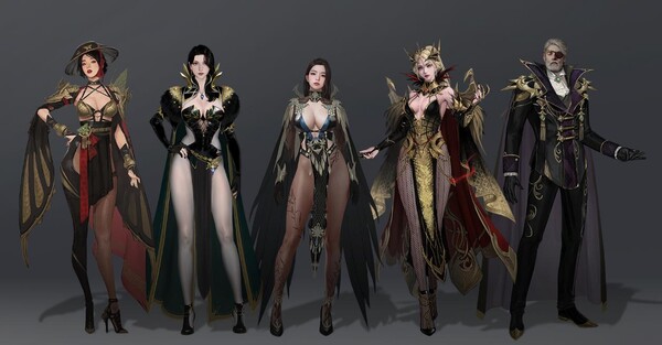 각 종족에서 확인할 수 있는 ‘흑마법사’의 외형