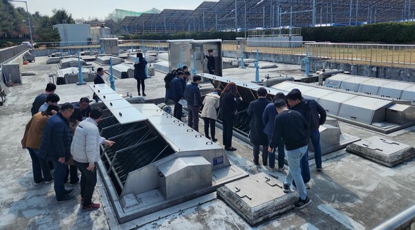 대전공공하수처리시설 방문 모습 