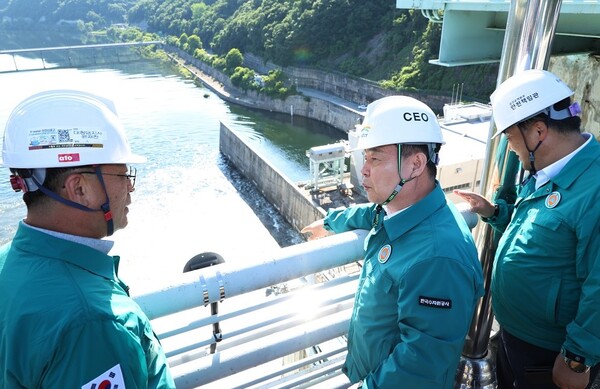 ▲윤석대 한국수자원공사 사장, 대청댐 홍수대응태세 현장점검