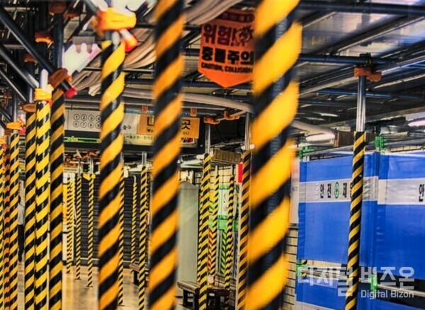 ▲ 서울교통공사의 서울시청역 석면해체철거 공사 현장