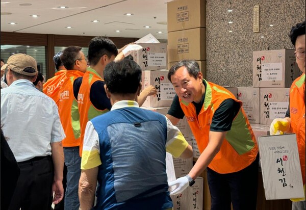 추석맞이 경로잔치 봉사활동 사진