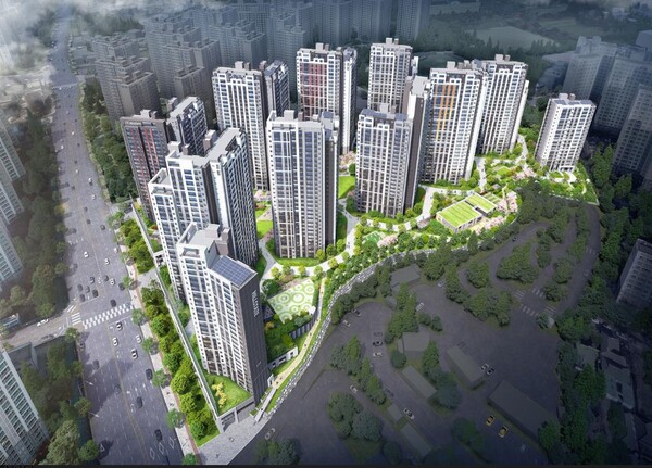 힐스테이트 두정역 조감도.(사진=현대건설)