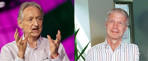 좌측부터 제프리 힌튼 토론토대학 교수, 존 홉필드 프린스턴대학 교수 (사진=케이티이미지/프린스턴 대학)