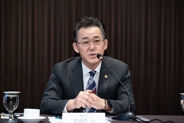 2024년 녹색산업 혁신성장 옴부즈만 간담회에 참석한 임상준 전 환경부 차관. (사진=환경부)