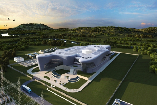 현대건설이 현재 개발 중인 SMR-160 모델 조감도. (사진=현대건설)