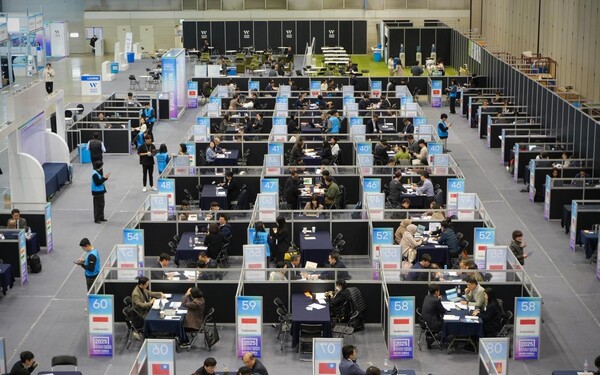 ▲수출상담회 부스전경