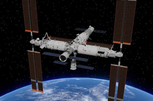 (사진=수젠양) 중국 우주정거장의 그림