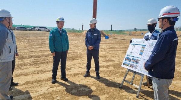 ▲수도권매립지관리공사(사장 송병억)는 11일 여름철 풍수해 대비 현장안전점검을 실시했다.