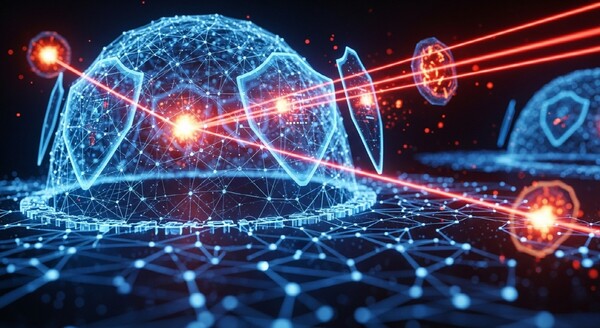 △ 사이버 아이언돔 보안 이미지컷. (출처= AI 생성 이미지)