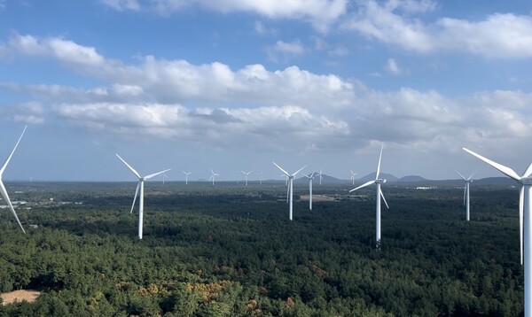 ▲ 구좌읍 동복풍력발전단지 전경