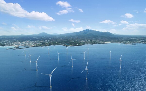 ▲ 한동·평대 해상풍력 예상 조감도