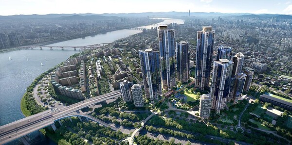 ▲현대건설 압구정2구역 조감도