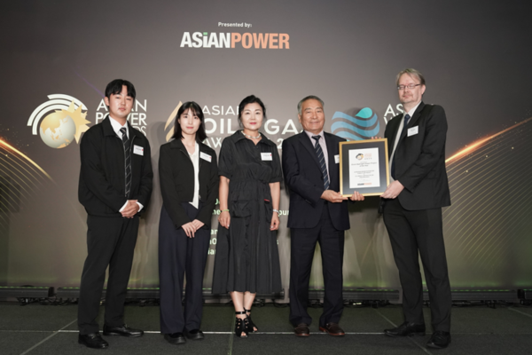 ▲제주에너지공사는 잉여전력 활용한 그린수소 생산, 출력제어 완화 공로 인정받아 전력산업의 오스카상인 ‘아시안파워어워드’서 올해의 그린수소 GOLD 수상했다.